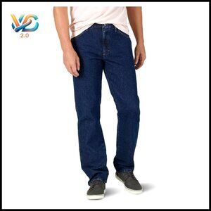 Men's Regular Fit Cotton Jeans, 5-Pocket Heavyweight Denim